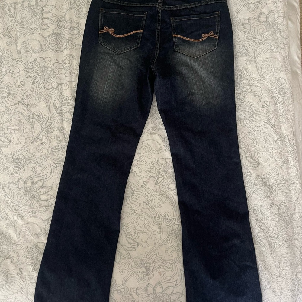 Tommy Hilfiger Dark Indigo Bootcut Jeans with Contrast Stitching - Picture 1 of 5